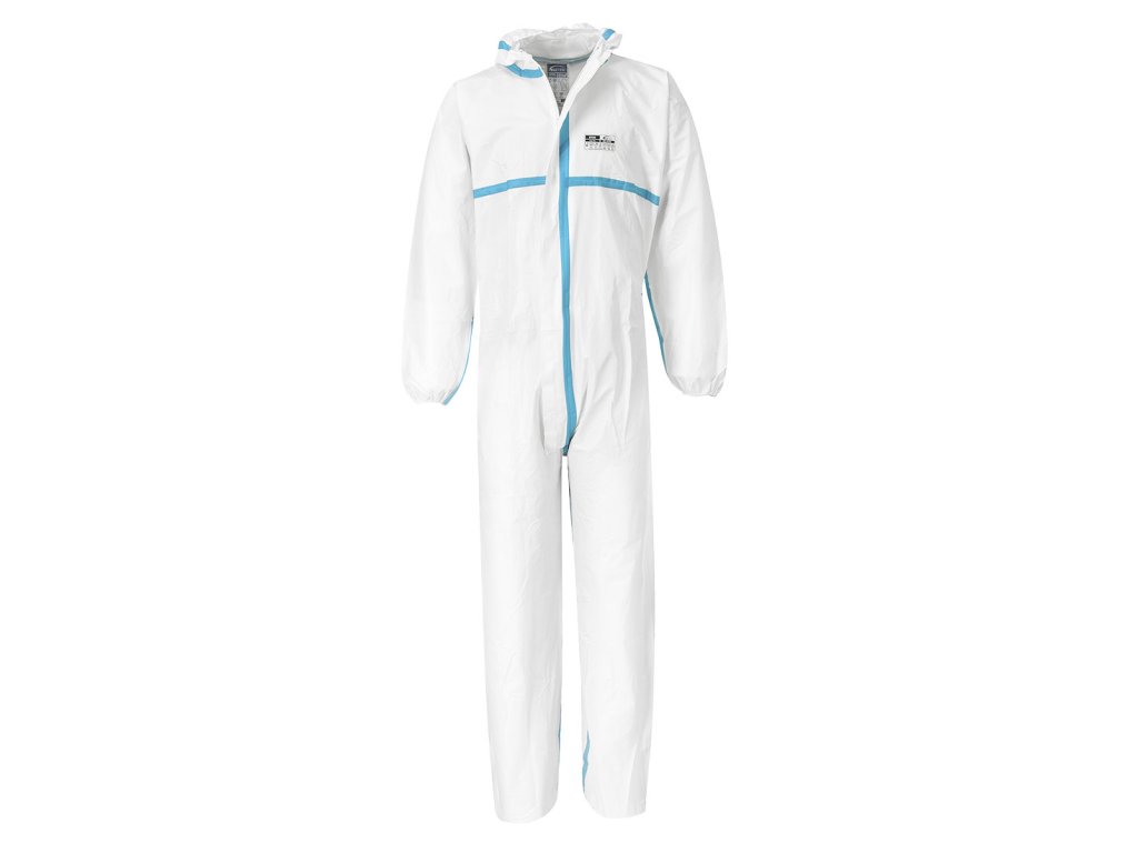 BizTex Microporous Coverall Type 4/5/6 (Pk50) (Color White, Size M)