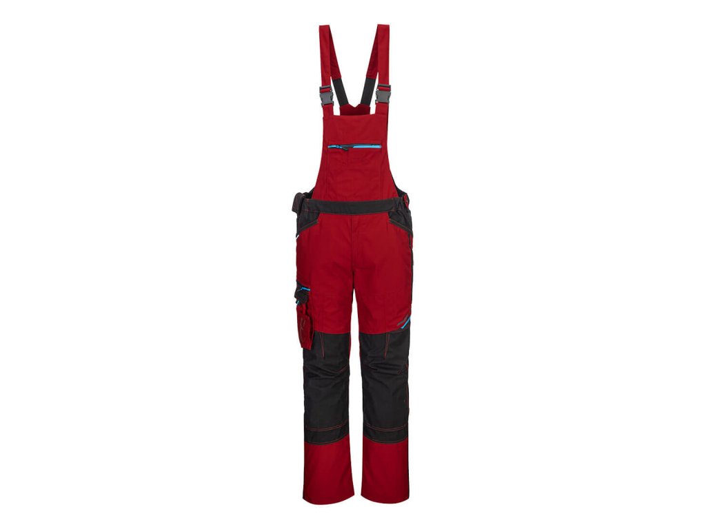 WX3 Bib and Brace (Color Deep Red, Size L)