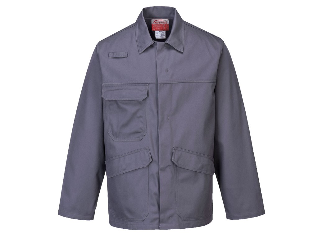 Bizflame Work FR Jacket (Color Grey, Size XXXL)