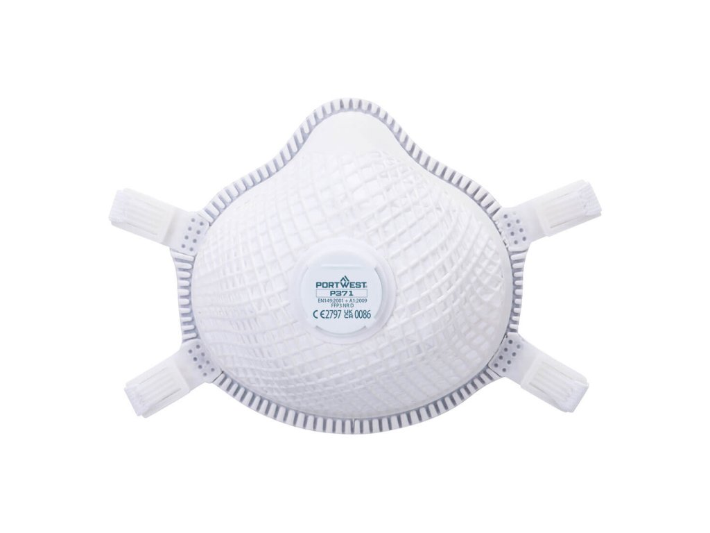 ERGONET FFP3 Valved Dolomite Respirator (Pk5) (Color White)