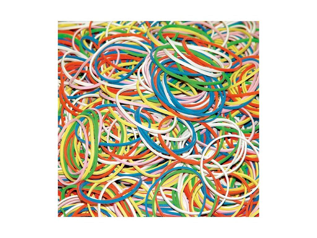Rubber bands 57mm mixed colors 1kg