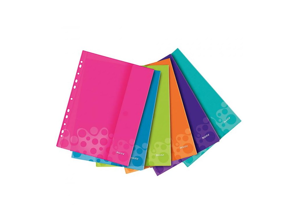 Hanging cover A4 with velcro closure Leitz WOW mix of colors