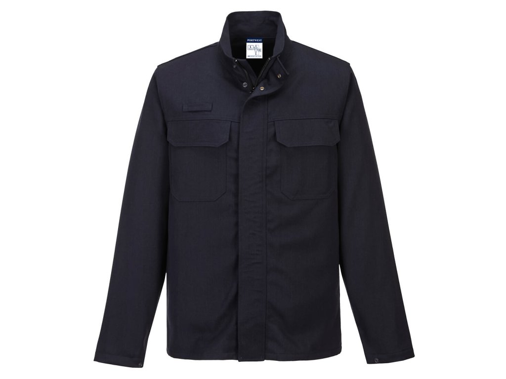 Aluflame Work Molten Metal FR Jacket (Color Navy, Size XXXL)