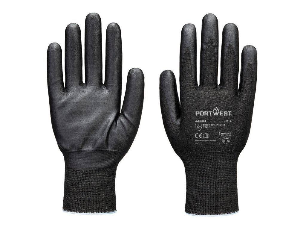 Cut F21 Nitrile Tungsten Glove A9 (Color Black, Size L)