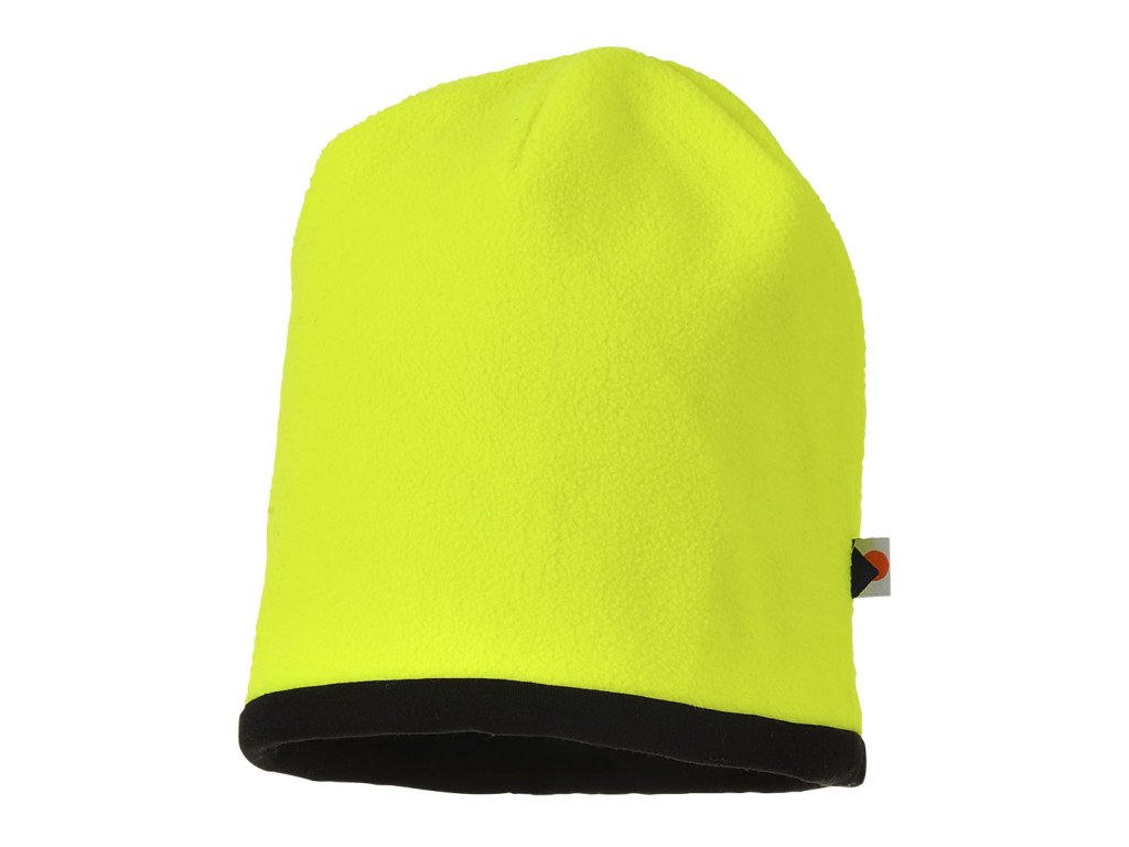 Reversible Hi-Vis Beanie Hat (Color Yellow/Black)