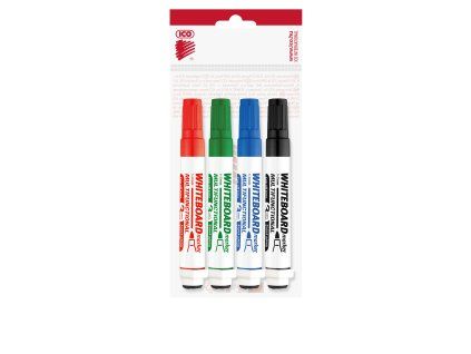 ICO Multifunctional Magnetic WB Marker – 4-colour Set