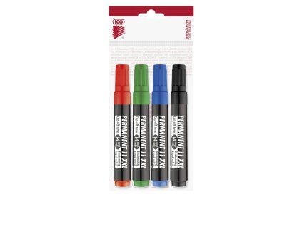 ICO Permanent Marker 11 XXL – 4-colour Set