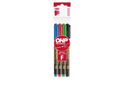 ICO Permanent CD-DVD Marker – 4-colour Set