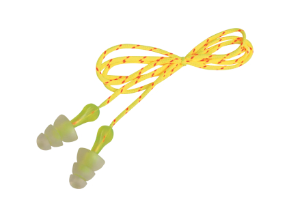 PELTOR TRI FLANGE Ear Plugs 3-flange/knitted