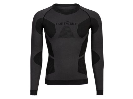 Dynamic Air Baselayer Top (Color Charcoal, Size XXL)