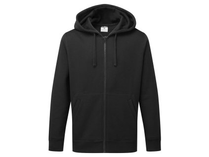 Zipped Hoodie (Color Black, Size M)