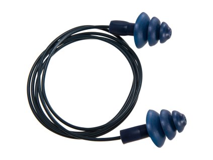 Detectable TPR Corded Ear Plugs (50 Pairs) (Color Blue)