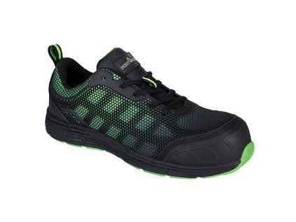 Composite Textile Trainer S1PS FO SR (Color Black/Green, Size 36)