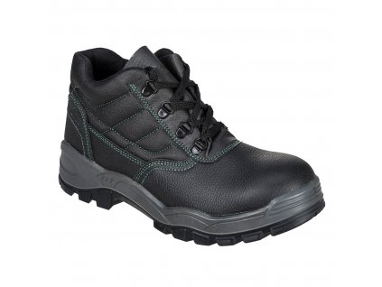 Steel Split Leather Ankle Boot S1 SR (Color Black, Size 36)