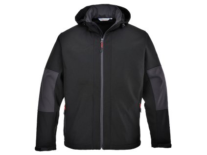 Hooded Softshell (3L) (Color Black, Size XL)