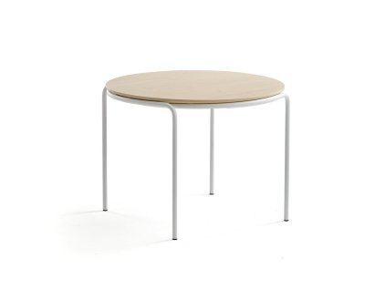 ASHLEY coffee table, Ø770 x 530 mm, white, birch