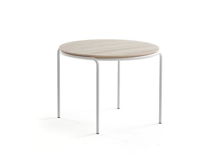 ASHLEY coffee table, Ø770 x 530 mm, white, ash