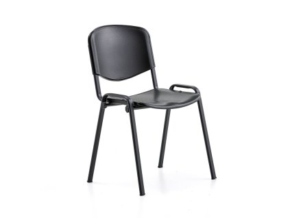 NELSON chair, plastic seat, black