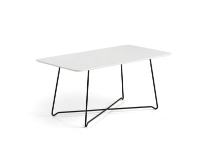 Cafe table IRIS, 1100x600 mm, black, white