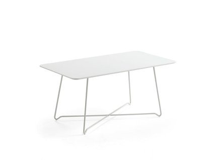 Cafe table IRIS, 1100x600 mm, white