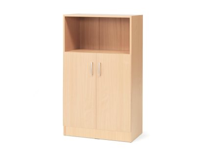 Office cabinet FLEXUS, 1 open shelf, 1325x760x415 mm, beech