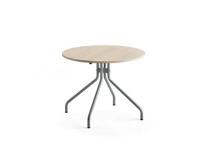Stůl AROUND, Ø 900 mm, bříza, šedá
