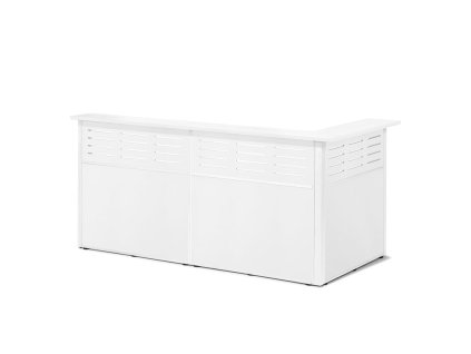TREAT reception desk, 3 sections, corner, left, white
