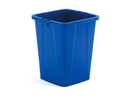 Waste bin OLIVER, 610x490x510 mm, 90 L, blue