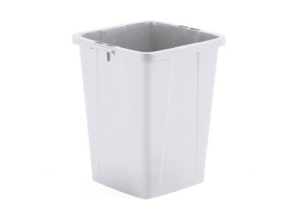 Waste bin OLIVER, 610x490x510 mm, 90 L, gray