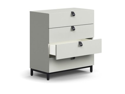 Drawer container QBUS, on legs, with handle, 868x800x400 mm, light gray