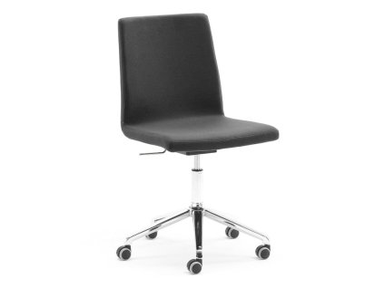 Conference chair PERRY, with active seat, dark gray upholstery