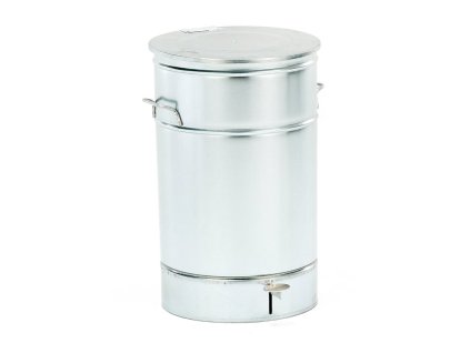 Metal container for combustible waste LISTON, 70 L, galvanized
