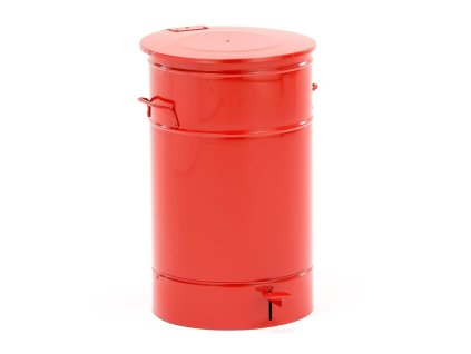 Metal container for combustible waste LISTON, 70 L, red