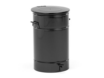 Metal container for combustible waste LISTON, 70 L, black