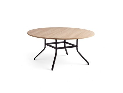 VARIOUS table, Ø1600 mm, height 740 mm, black, oak