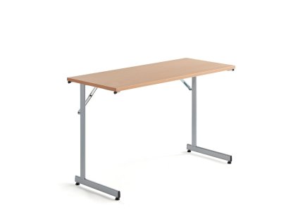 Conference table Claire, 1200x500 mm, beech laminate/grey