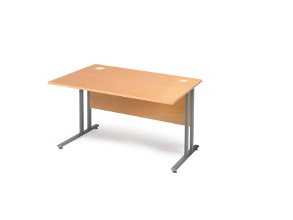 Office desk FLEXUS, straight, 1200x800 mm, beech