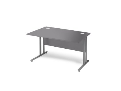 Büroschreibtisch FLEXUS, gerade, 1200x800 mm, grau