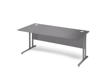 Büroschreibtisch FLEXUS, gerade, 1600x800 mm, grau