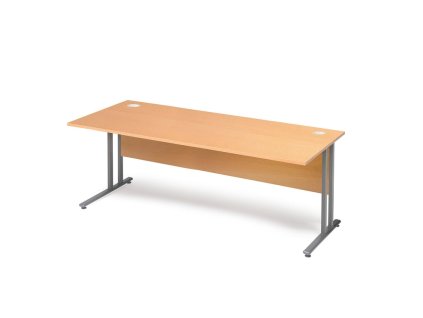Office desk FLEXUS, straight, 1800x800 mm, beech