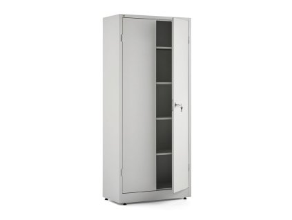 SENSE metal cabinet, 4 shelves, 1800x800x400 mm, gray