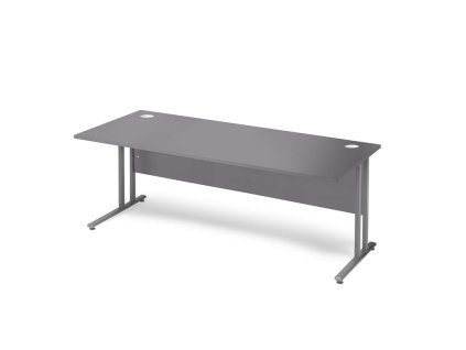 Büroschreibtisch FLEXUS, gerade, 1800x800 mm, grau