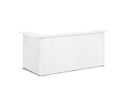 TREAT reception desk, 3 sections, corner, right, white
