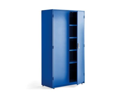 Workshop cabinet for SUPPLY tools, with el. with lock, 1900x1020x500 mm, blue