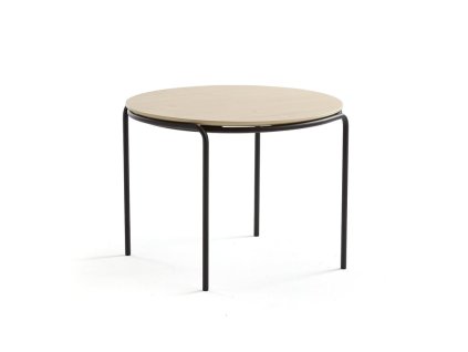 ASHLEY coffee table, Ø770 x 530 mm, black, birch