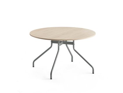 Stůl AROUND, Ø 1200 mm, bříza, šedá
