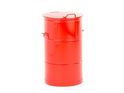 Metal container for combustible waste LISTON, 115 L, red
