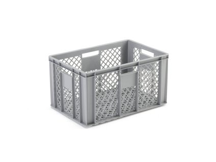 Perforated plastic crate WATTS, 600x400x320 mm