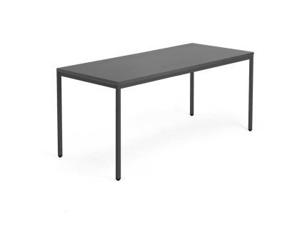 Office desk QBUS, 1800x800 mm, black/black