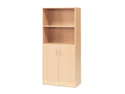 Office cabinet FLEXUS, 2 open shelves, 1725x760x415 mm, beech